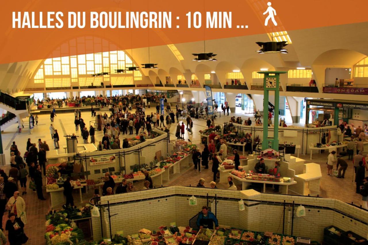Explorereims - Malibu Beachhouse Proche Gare Et Centre Bagian luar foto